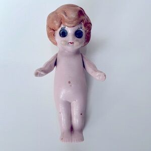 Vintage German Bisque Doll Glass Eye Articulate Arms